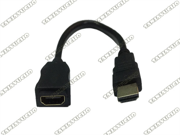 &+ CABLE HDMI MACHO A HEMBRA 30 CM